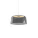 Yurei LED 14 inch Matte White Pendant Ceiling Light in Acrylic Dark Gray